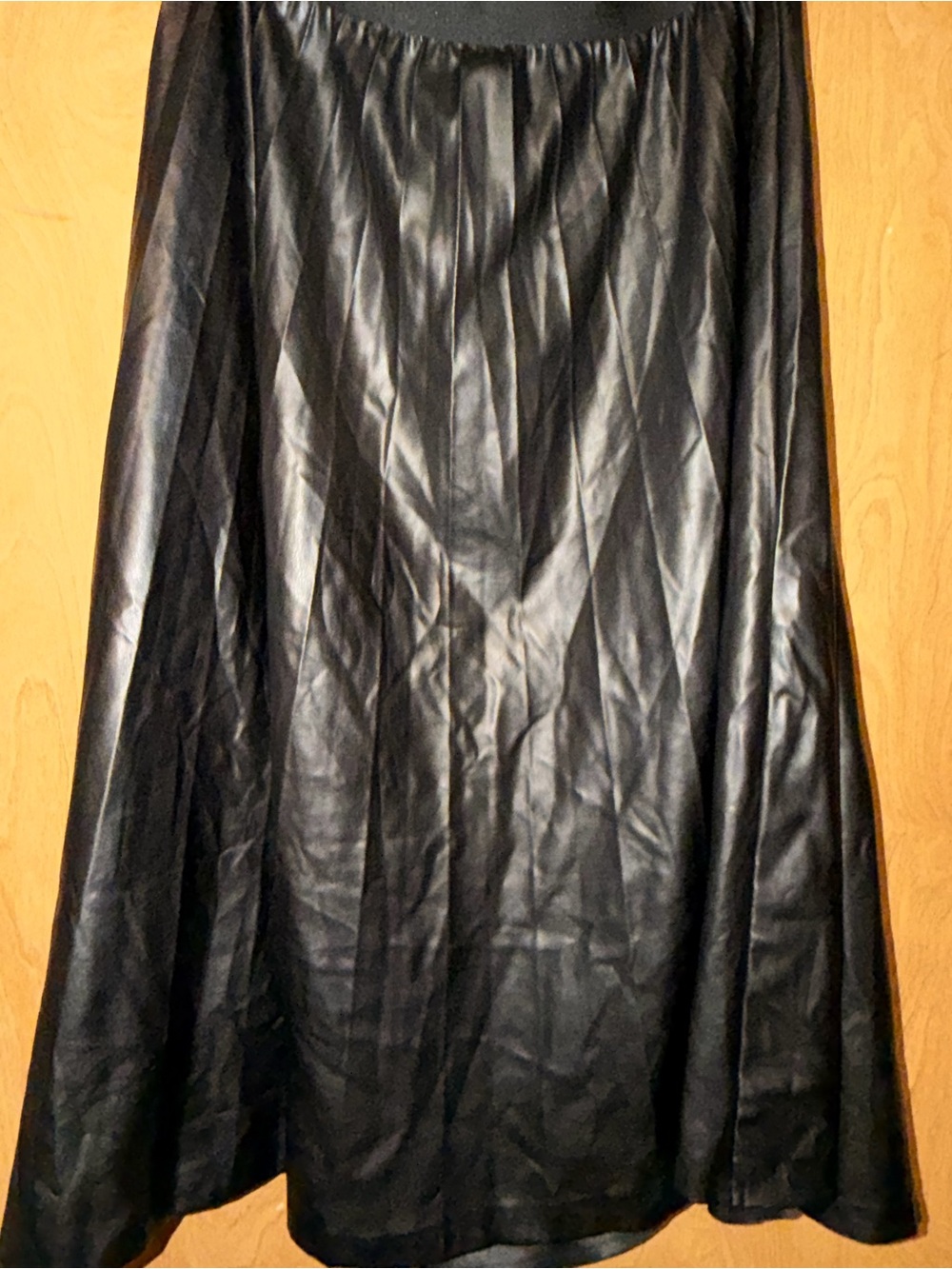 Laundry By Shelli Segal Black Faux Leather Skirt